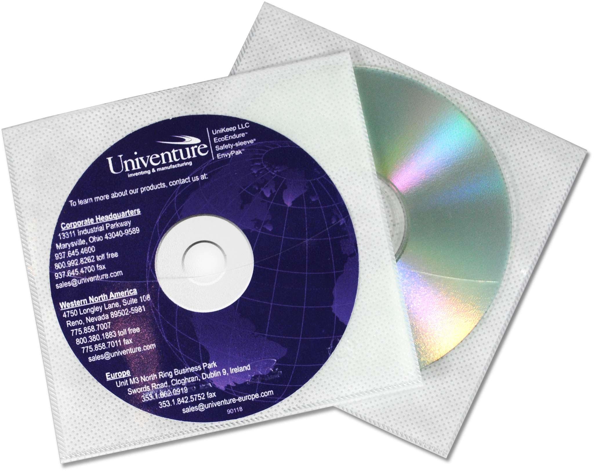 Amazon.com: Univenture Modified Jewelpak CD/DVD Sleeve with Safety